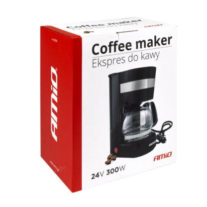 ΚΑΦΕΤΙΕΡΑ ΦΙΛΤΡΟΥ ΓΙΑ ΓΑΛΛΙΚΟ ΚΑΦΕ 24V 300W 650ML ΜΑΥΡΗ/INOX ΑMiO - 1 TEM.