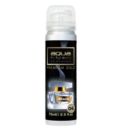 ΑΡΩΜΑΤΙΚΟ ΑΥΤΟΚΙΝΗΤΟΥ ΣΕ ΣΠΡΕΙ (SPRAY) ΜΕ ΑΡΩΜΑ BLACK PREMIUM GOLD SERIES 75ml AQUA - 1 TEM.