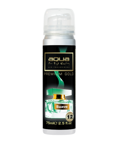 ΑΡΩΜΑΤΙΚΟ ΑΥΤΟΚΙΝΗΤΟΥ ΣΕ ΣΠΡΕΙ (SPRAY) ΜΕ ΑΡΩΜΑ SUAVE PREMIUM GOLD SERIES 75ml AQUA - 1 TEM.