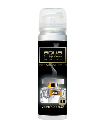 ΑΡΩΜΑΤΙΚΟ ΑΥΤΟΚΙΝΗΤΟΥ ΣΕ ΣΠΡΕΙ (SPRAY) ΜΕ ΑΡΩΜΑ ABER PREMIUM GOLD SERIES 75ml AQUA - 1 TEM.