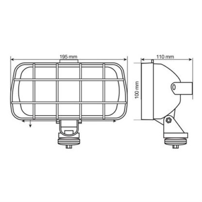 ΠΡΟΒΟΛΕΑΣ ΕΡΓΑΣΙΑΣ WB-2 12/24V (24V-H1-70W ) 195x 100x 110 mm ΑΛΟΓΟΝΟΥ -1ΤΕΜ.