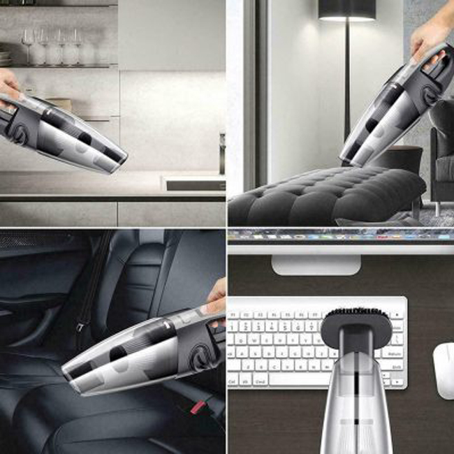 Ηλεκτρικό Σκουπάκι Αυτοκινήτου - Σπιτιού Επαναφορτιζόμενο Με Θήκη Μεταφοράς 120W R-6053 1 Τεμάχιο