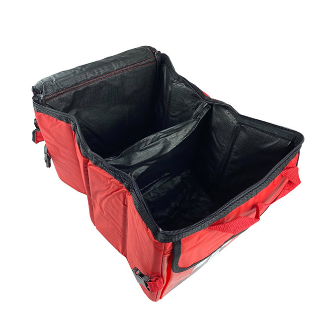 Τσάντα Οργάνωσης Πορτ-Παγκάζ Αυτοκινήτου Πτυσσόμενη Με Φερμουάρ Και Τσέπες Looney Tunes Sylvester & Tweety Κόκκινη-Μαύρη 30x39x24cm 1 Τεμάχιο