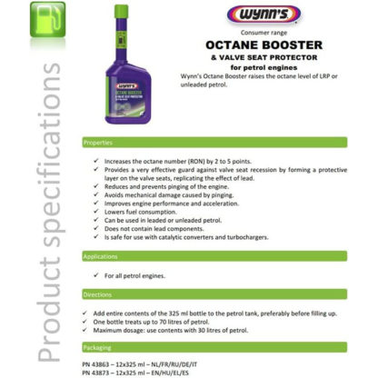 Ενισχυτικό Οκτανίων Octane Boost Wynn's W43873 325ml