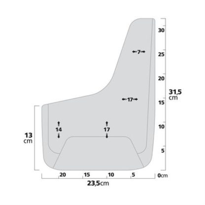 ΛΑΣΠΩΤΗΡΕΣ SPLASH-GUARDS UNIVERSAL (L) 26x37cm 2ΤΕΜ.