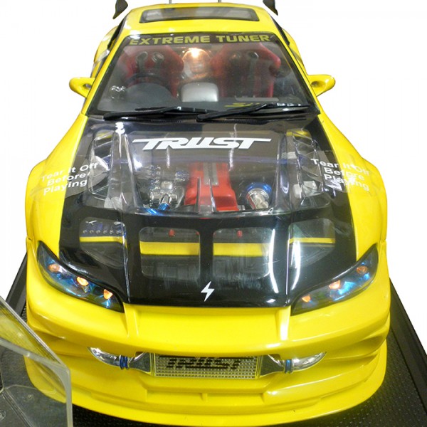 ΜΙΝΙΑΤΟΥΡΑ ΑΥΤΟΚΙΝΗΤΟΥ ΜΕΤΑΛΛΙΚΗ NISSAN SILVIA S-15 1:12 ΚΙΤΡΙΝΗ ΜΕ ΦΩΤΑ SIMONI RACING - 1 TEM.