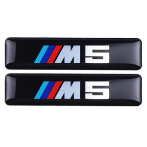 Σήματα Αυτοκόλλητα Τύπου BMW "M5" Για Τις Γρίλιες 5.5×1.2cm Με Επικάλυψη Σμάλτου 2 Τεμάχια