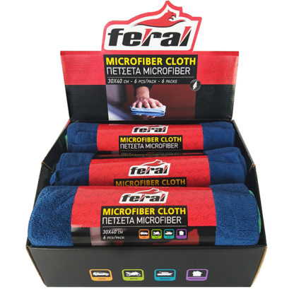 Πετσέτα Microfiber Feral 30x40cm Ρολό 6 Τεμαχίων