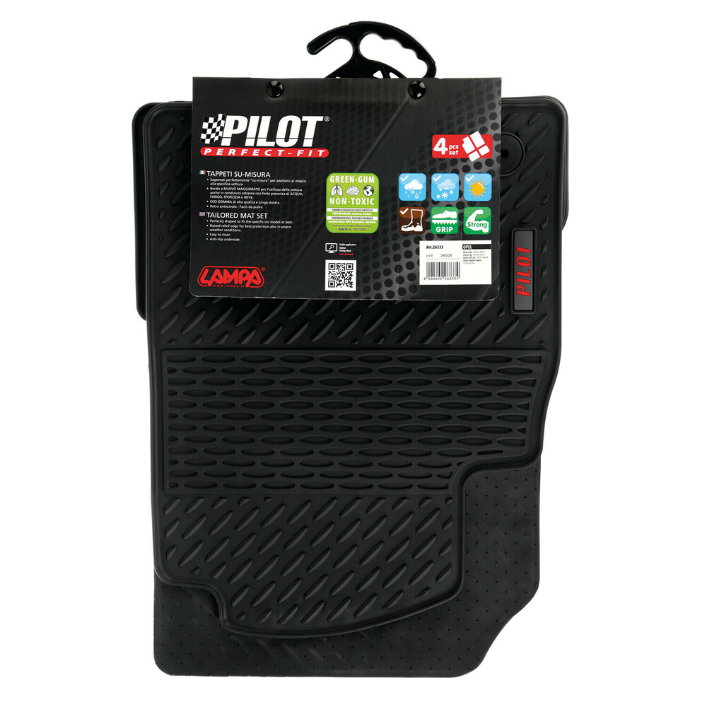 OPEL ASTRA J 3D GTC/4/5D 01/2010+ ΠΑΤΑΚΙΑ ΜΑΡΚΕ ΛΑΣΤΙΧΟ PILOT ECO GOMMA STYLE B (ΜΕ ΚΟΥΜΠΩΜΑΤΑ) LAMPA - 4 ΤΕΜ.