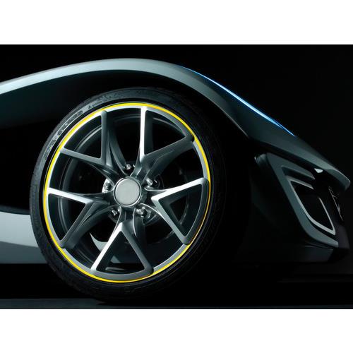 Διακοσμητικά Αυτοκόλλητα Ζάντας Πλαστικά - Χρώμιου 14-15-16 INCH