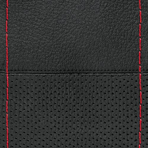 ΡΑΦΤΟ ΚΑΛΥΜΜΑ ΤΙΜΟΝΙΟΥ ΜΕ ΕΝΑΛΛΑΞ ΣΧΕΔΙΟ ΔΕΡΜΑΤΙΝΟ SPORT ΜΑΥΡΟ ΜΕ ΚΟΚΚΙΝΗ ΡΑΦΗ