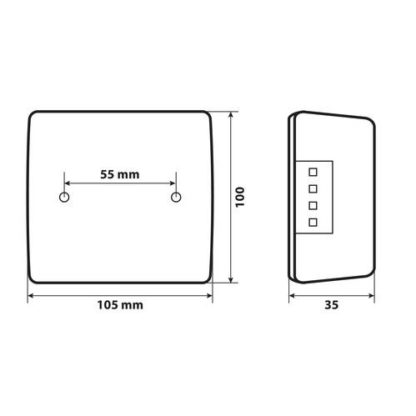 ΑΡΙΣΤΕΡΟ ΠΙΣΩ ΦΑΝΑΡΙ 12/24V C-LED LOOK (25 LED) - 1ΤΕΜ.