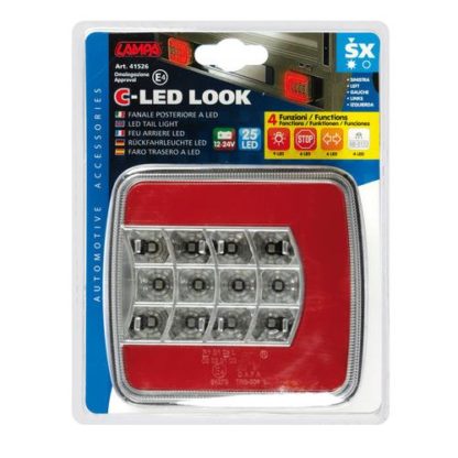 ΑΡΙΣΤΕΡΟ ΠΙΣΩ ΦΑΝΑΡΙ 12/24V C-LED LOOK (25 LED) - 1ΤΕΜ.