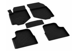 Πατάκια μαρκέ λάστιχο σε σκαφάκια μαύρα για Opel Mokka 2021+ S-Dizayn – 4 τεμ.