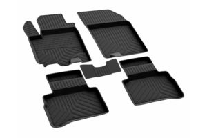 Πατάκια μαρκέ λάστιχο σε σκαφάκια μαύρα για Suzuki Vitara 2015+ S-Dizayn – 4 τεμ.