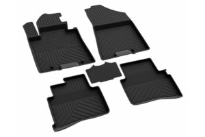 Πατάκια μαρκέ λάστιχο σε σκαφάκια μαύρα για Kia Sportage 2016+ S-Dizayn – 4 τεμ.