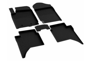 Πατάκια μαρκέ λάστιχο σε σκαφάκια μαύρα για Ford Ranger 2015+ S-Dizayn – 4 τεμ.