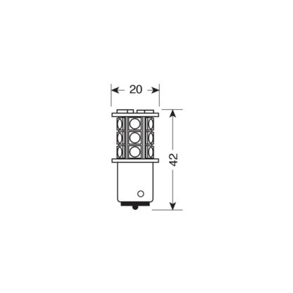 ΛΑΜΠΑΚΙ P21W 12V BA15s HYPER-LED48