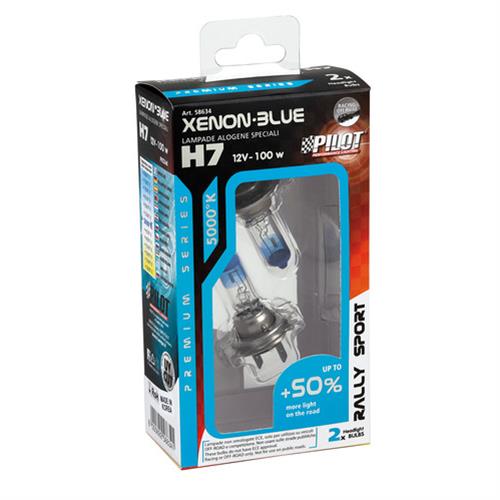 H7 12V 100W PX26d XENON BLUE 5.000K +50% 2ΤΕΜ