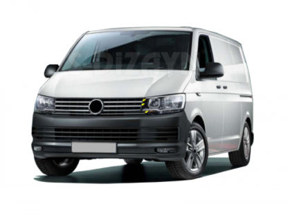 VW T6 TRANSPORTER VAN 2015+ ΔΙΑΚΟΣΜΗΤΙΚΕΣ ΓΡΙΛΙΕΣ ΜΑΣΚΑΣ ΕΜΠΡΟΣ ΧΡΩΜΙΟΥ 8ΤΕΜ.