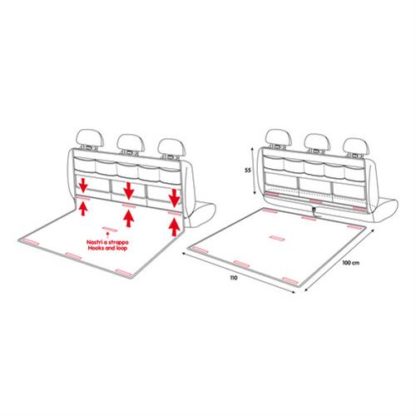 ORGANIZER ΚΑΙ ΚΑΛΥΜΜΑ ΠΟΡΤ-ΜΠΑΓΚΑΖ ΑΔΙΑΒΡΟΧΟ 2in1 110x100cm+110x55cm