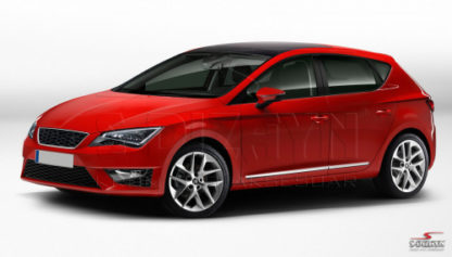 SEAT LEON 5F 5D HB 2013+ ΠΛΑΙΝΟ ΠΡΟΣΤΑΤΕΥΤΙΚΟ TRIM ΠΟΡΤΑΣ ΑΤΣΑΛΙ+ΠΛΑΣΤΙΚΟ ΧΡΩΜΙΟ 8ΤΕΜ