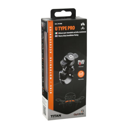 ΒΑΣΗ ΣΤΗΡΙΞΗΣ ΚΙΝΗΤΟΥ MOTO ΜΕΤΑΛΛΙΚΗ U-TYPE PRO 22>28mm/26mm (ΓΙΑ ΘΗΚΕΣ OPTI CASE) TITAN SERIES LAMPA - 1 TEM