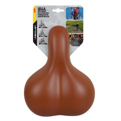 Σέλα ποδηλάτου (257x200mm /695gr) καφέ Relax City S-5 Selle/Saddles Specialist