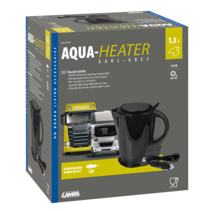 ΒΡΑΣΤΗΡΑΣ ΝΕΡΟΥ 12V/170W /85CM ΚΑΛΩΔΙΟ/ 1,3LT EARL-GREY ΜΑΥΡΟ ΧΡΩΜΑ LAMPA - 1 ΤΕΜ