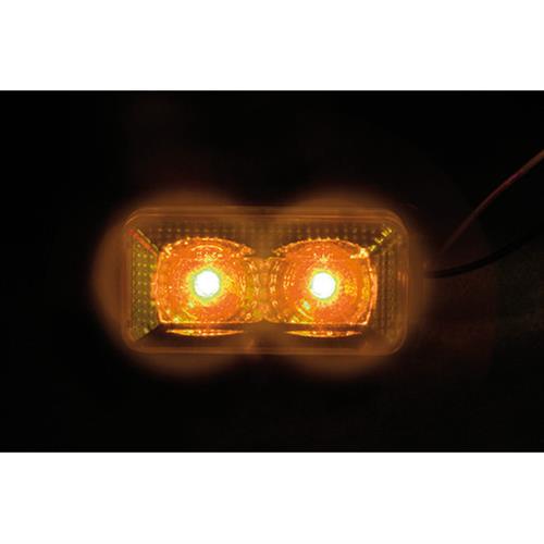 Φως Φορτηγού 24V 2LED 70x35mm Πορτοκαλί