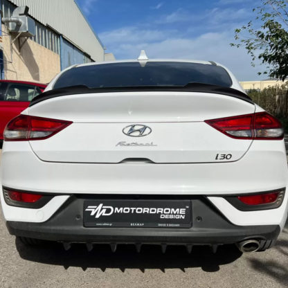 Hyundai i30 Fastback 2016+ Αεροτομή Πορτ Μπαγκάζ από ABS Motordrome Design - 1 τεμ.