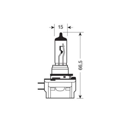 H11B Blu-Xe Λάμπα Αλογόνου 12V - 55W - PGJY19-2 - 2 τεμ. - κουτί