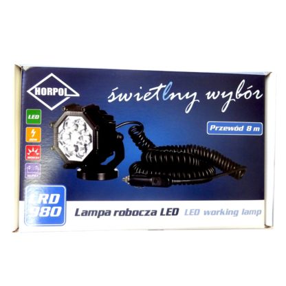 ΠΡΟΒΟΛΕΑΣ ΕΡΓΑΣΙΑΣ 12/24V HOR73 20W 1800lm 6LED 8ΓΩΝΟΣ 107x81mm ΜΕ ΚΑΛΩΔΙΟ ΑΝΑΠΤΗΡΑ + ΜΑΓΝΗΤΙΚΗ ΒΑΣΗ