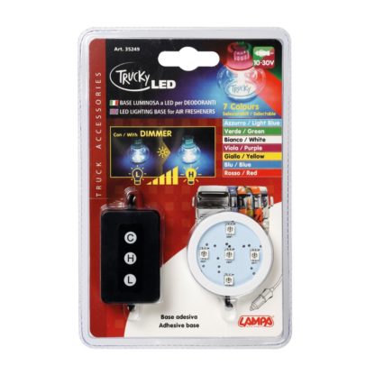 ΒΑΣΗ ΦΩΤΙΖΟΜΕΝΗ ΑΡΩΜΑΤΙΚΟΥ TRUCKY 12/24V ΜΕ DIMMER - 7 ΧΡΩΜΑΤΑ (ΦΙΣ ΑΝΑΠΤΗΡΑ/ΚΑΛΩΔΙΟ 150 cm)