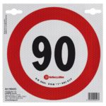 ΣΗΜΑ ΤΑΧΥΤΗΤΑΣ ΧΙΛΙΟΜΕΤΡΩΝ 90km/h ΑΥΤΟΚΟΛΛΗΤΟ 20CM ΔΙΑΜΕΤΡΟ