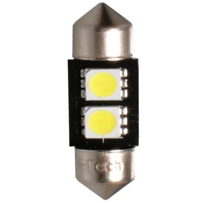 ΛΑΜΠΑΚΙΑ ΠΛΑΦΟΝΙΕΡΑΣ C5W/C10W 12V 0,48W SV8,5 31mm CAN-BUS LED 2xSMD5050 PREMIUM ΛΕΥΚΟ 2ΤΕΜ. M-TECH