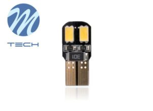 ΛΑΜΠΑΚΙΑ LED T10 W5W 12V W2,1×9,5d LED 3xSMD5050 ΛΕΥΚΟ (ΚΑΡΦΩΤΟ CAN-BUS) BLISTER M-TECH – 2 ΤΕΜ.