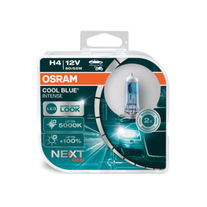 H4 12V 60/55W 5.000K 1650/1000lm COOL BLUE INTENSE (NEXT GEN) 2ΤΕΜ.
