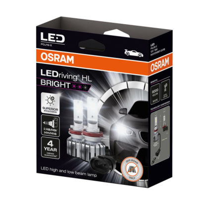 H8/H9/H11/H16 PGJ19-X 12V 19W 6.000K 1900lm LED LEDRIVING HL BRIGHT OSRAM LAMPA -2 ΤΕΜ