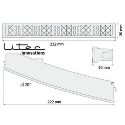 ΠΡΟΣΘΕΤΟ DAYLINE 20LED ΧΡΩΜΙΟΥ (Litec)