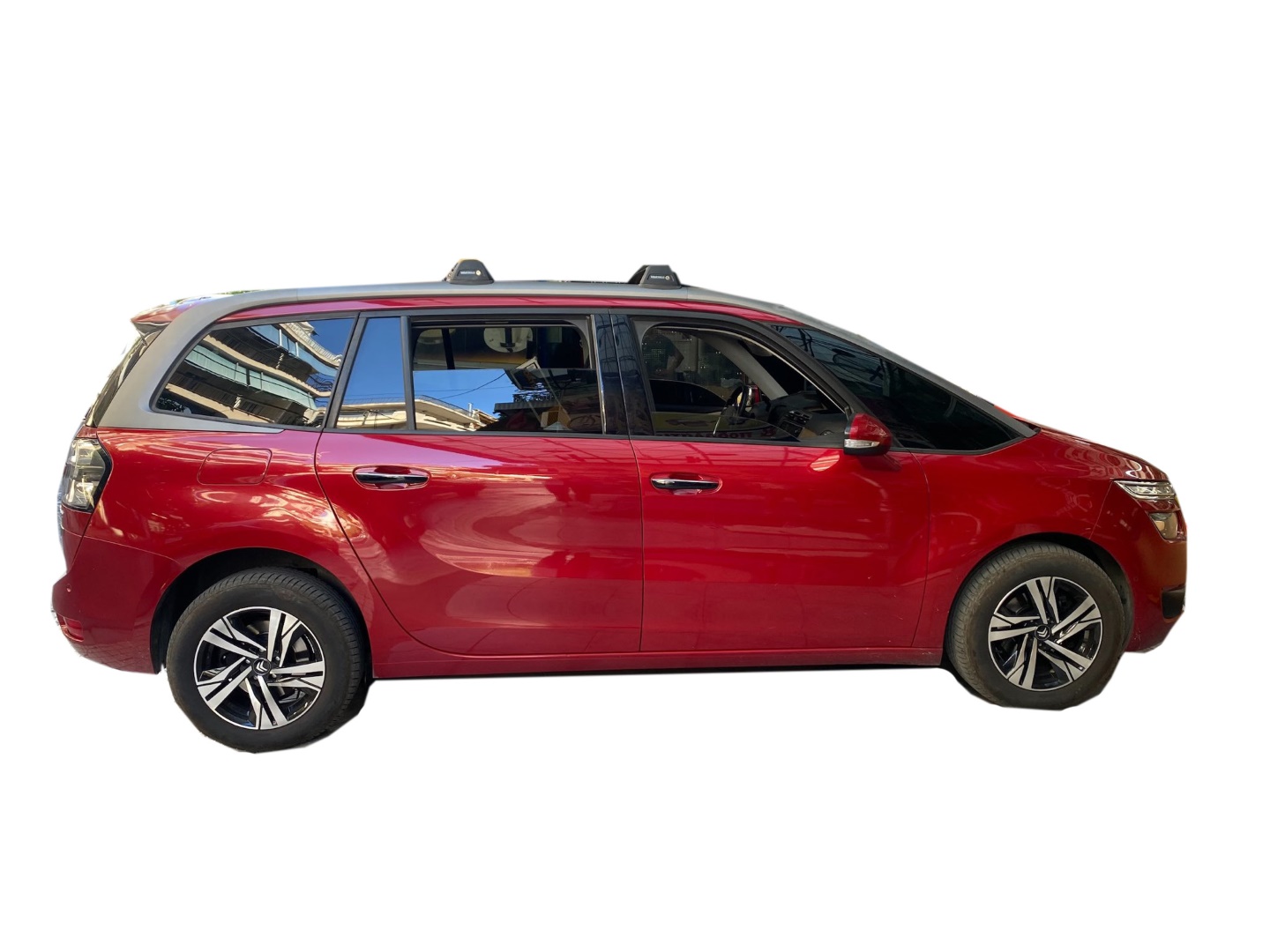 CITROEN C4 GRAND PICASSO ΜΕ ΗΛΙΟΡΟΦΗ/FLUSH RAILS (Y8050223+YK774W) KIT ΜΠΑΡΕΣ FLUSH BLACK BAR YAKIMA