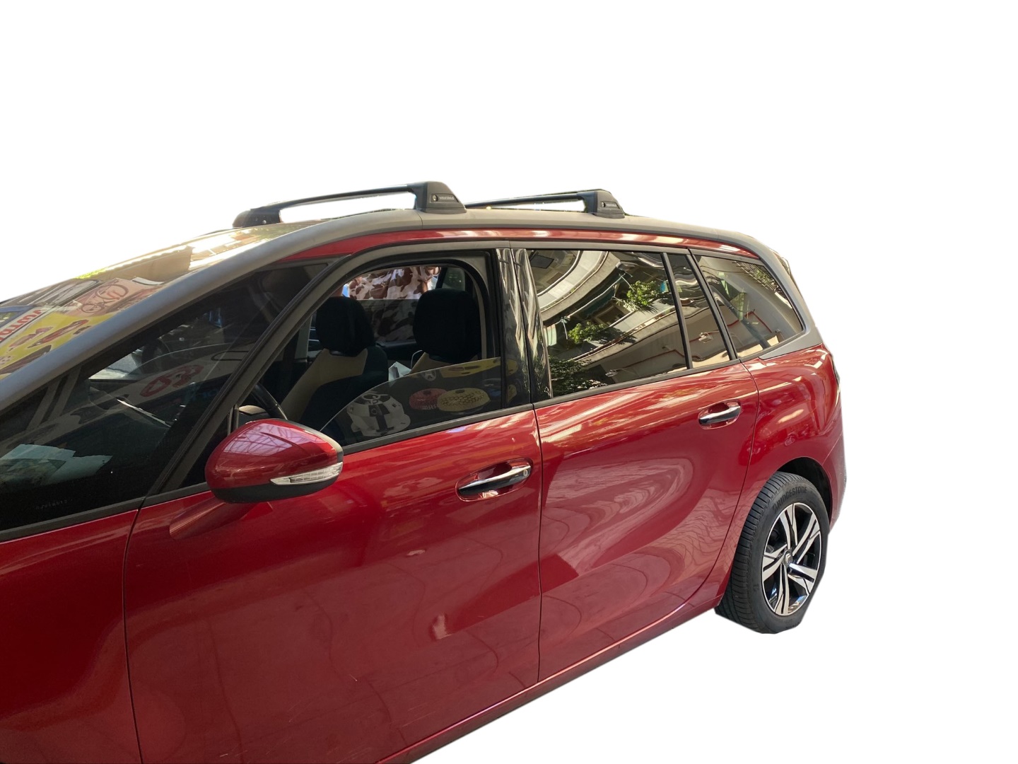 CITROEN C4 GRAND PICASSO ΜΕ ΗΛΙΟΡΟΦΗ/FLUSH RAILS (Y8050223+YK774W) KIT ΜΠΑΡΕΣ FLUSH BLACK BAR YAKIMA