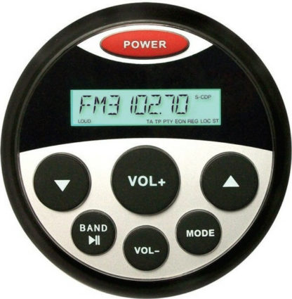 HASDA MP3 PLAYER 89mm - 12V - 4X25W ΜΕ ΡΑΔΙΟΦΩΝΟ / USB / BLUETOOTH (ΑΔΙΑΒΡΟΧΟ/ΣΤΡΟΓΓΥΛΟ/ΜΑΥΡΟ)