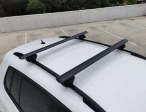 Μπάρες οροφής – για ενσωματωμένες παράλληλες μπάρες , 120 cm με κλειδί, μαύρο χρώμα –  σετ 2τμχ.