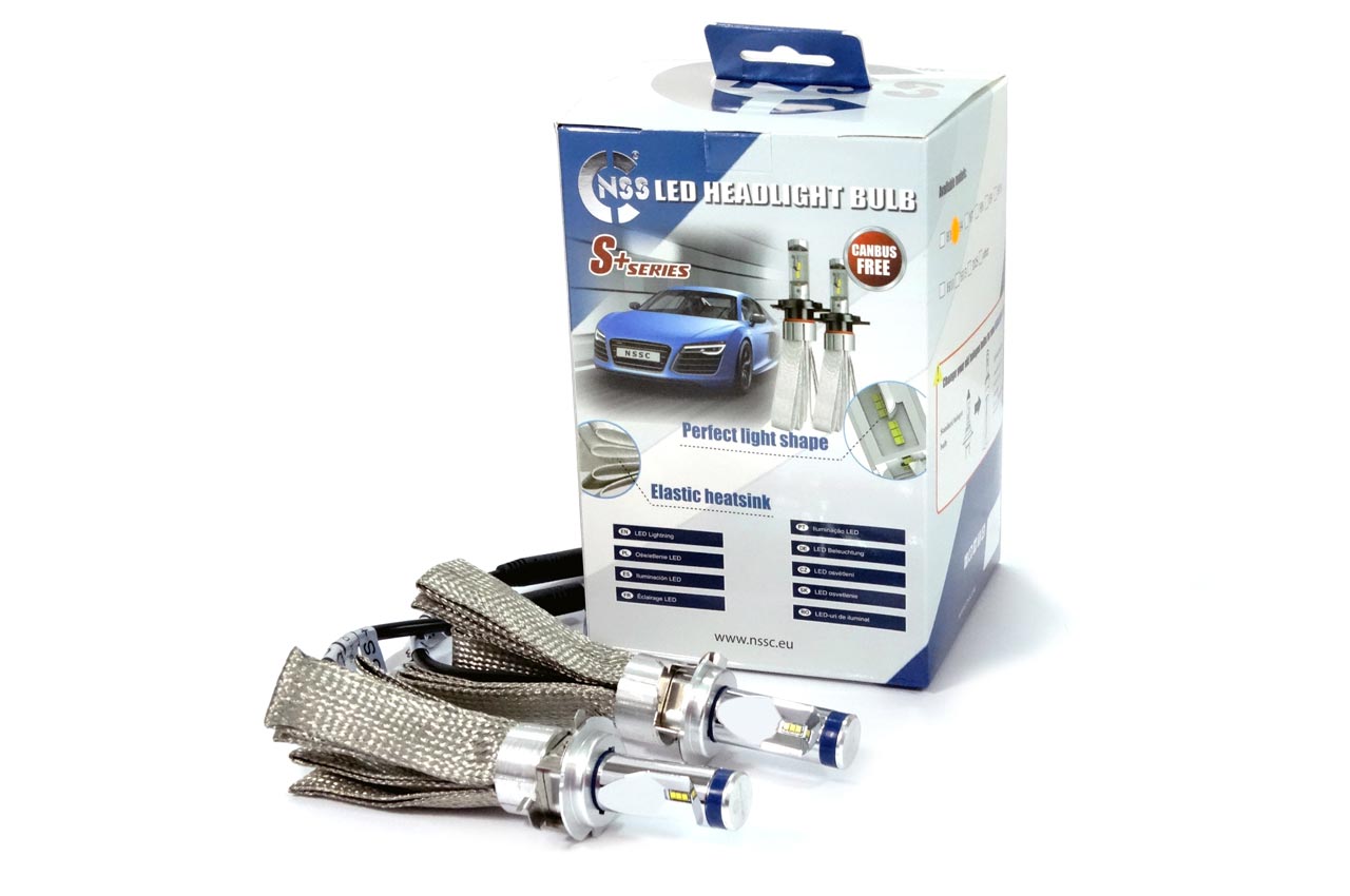 H7-1 RS+ SLIM SERIES 12-36V 50W 6000K 3500lm +200% LUXEON ZES LED CAN-BUS (ΨΥΚΤΡΑ ΛΕΠΙΔΕΣ ΦΤΕΡΟΥ) AMiO - 2 ΤΕΜ.