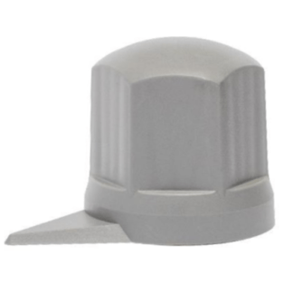 ΚΑΠΑΚΙΑ ΜΠΟΥΛΟΝΙΩΝ ΦΟΡΤΗΓΟΥ ΜΑΚΡΥ ΑΣΗΜΙ/ΓΚΡΙ ΜΕ ΔΕΙΚΤΗ 32mm - 60 ΤΕΜ.