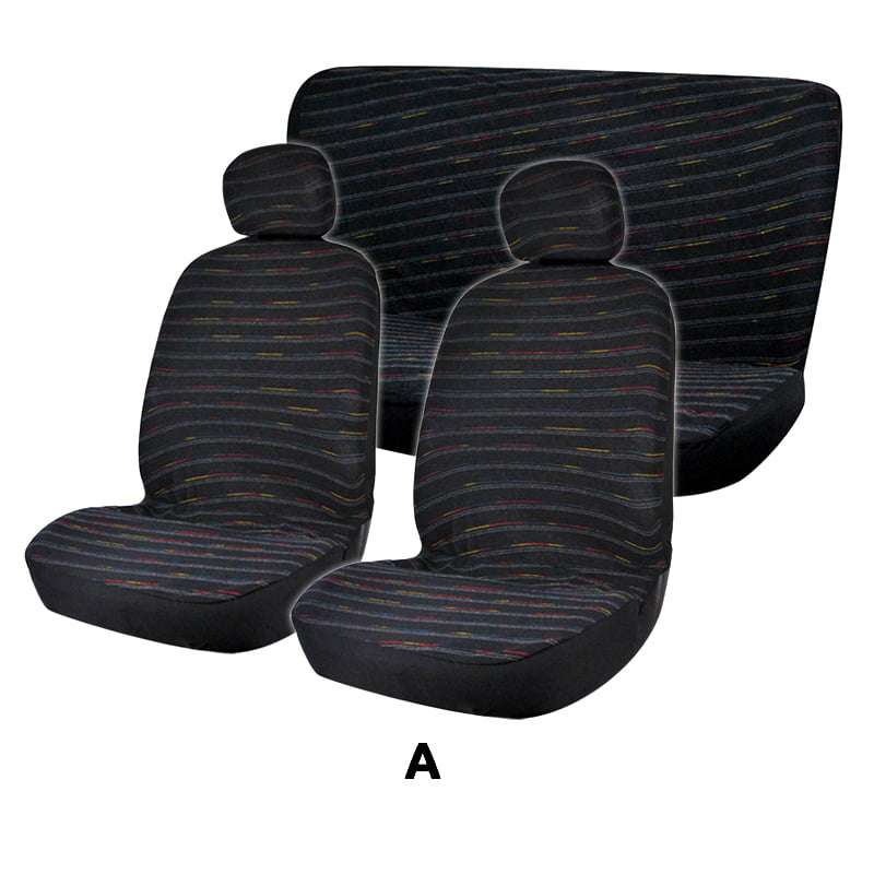 Καλύμματα ΣΕΤ Universal με Αποσπώμενο Κεφαλάρι (Βελούδο) TWEED 6 τμχ - C