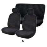 Καλύμματα ΣΕΤ Universal με Αποσπώμενο Κεφαλάρι (Βελούδο) TWEED 6 τμχ - I