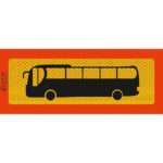Πινακίδα Αυτοκόλλητη 3M Λεωφορείο Διαξονικό 50x20cm 1Τμχ