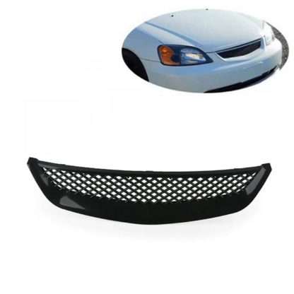 Μάσκα Για Honda Civic 01-03 Sport Look Χωρίς Σήμα Μαύρη Γυαλιστερή 1 Τεμάχιο